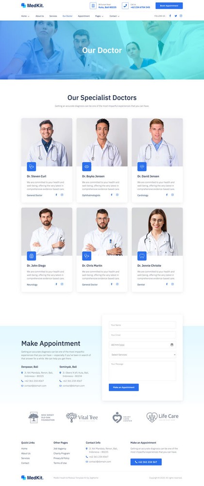 Premium Wordpress Elementor Template Kit Bundle | Health & Medical theme