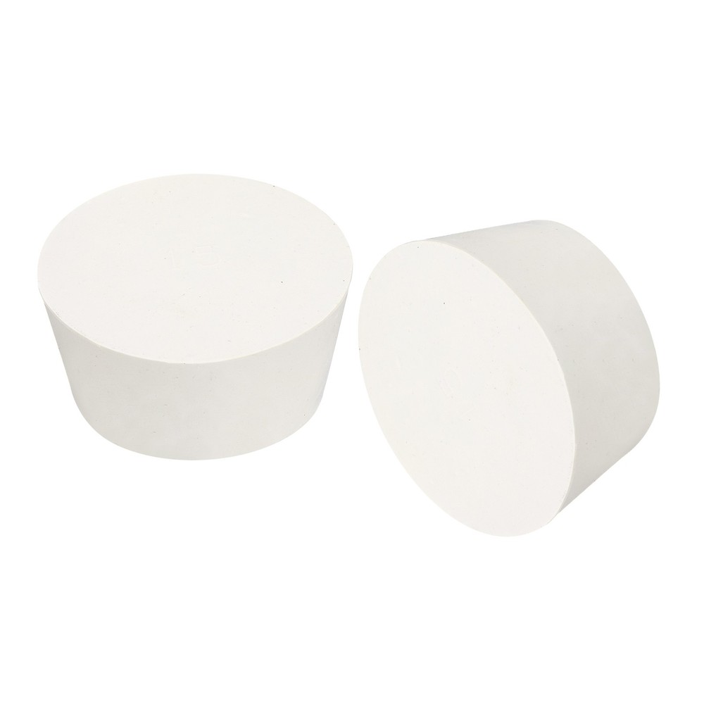 Tapered Shaped Solid Rubber Stoppers 68mm to 81mm, 2 Pcs Lab Rubber Plugs