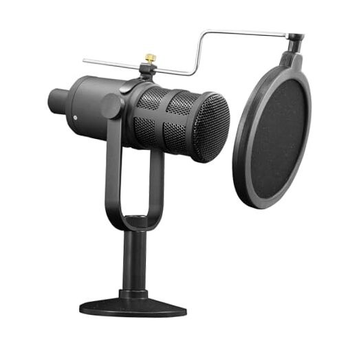 YTM-165D Dynamic XLR Podcast Microphone with Mid-Range Boost, Low-Cut Filter,