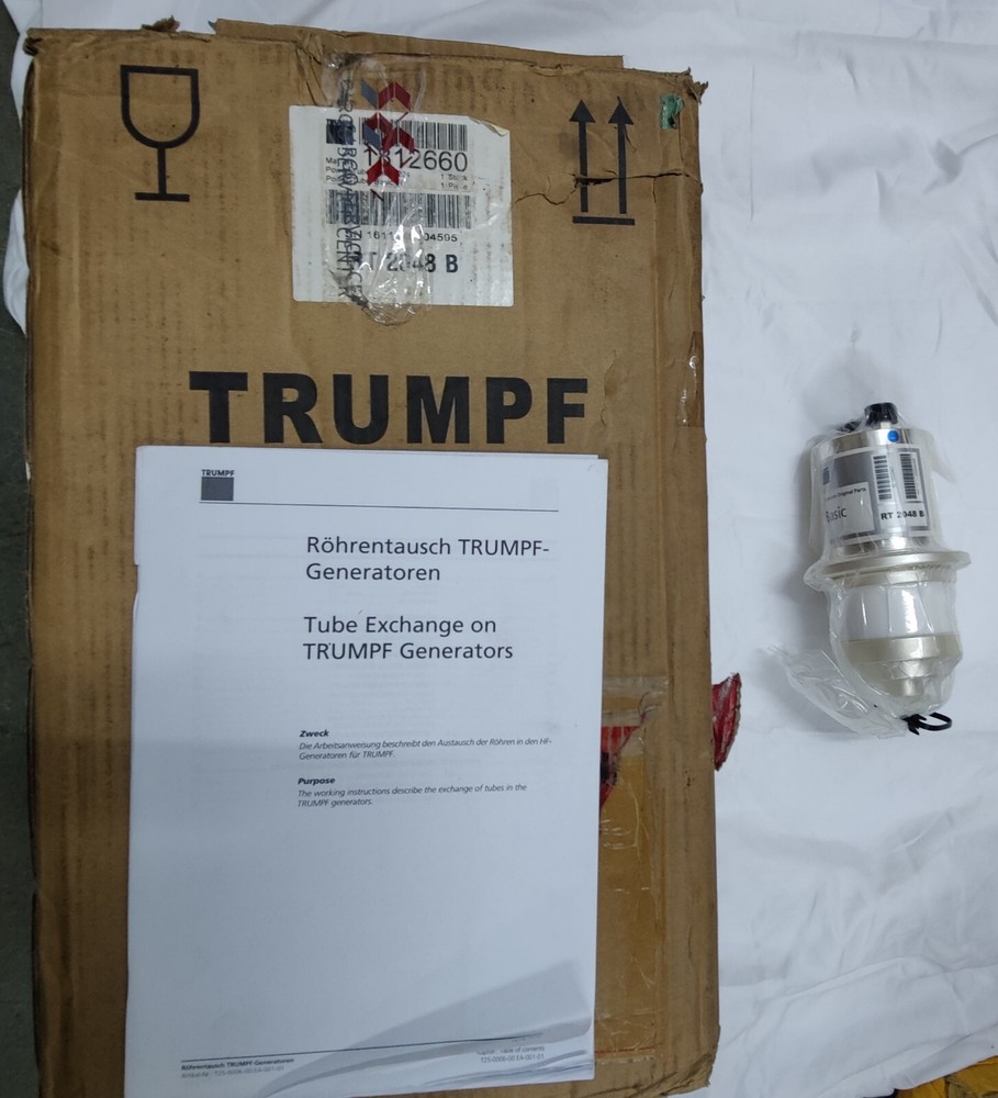 Trumpf RT2048B Power Tube  Basic Exchange on Generator ID 1812660
