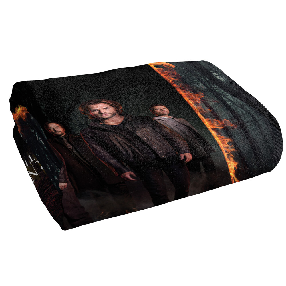 Supernatural Fire Frame Officially Licensed Beach Towel 30"x60"