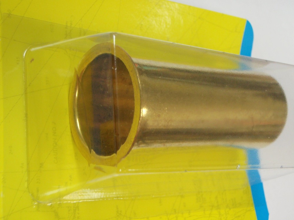 DRAIN TUBE  19091 3" LENGTH 1-1/4" FITS 1-1/4 PLUG  TRANSOM  BRASS UNIVERSAL