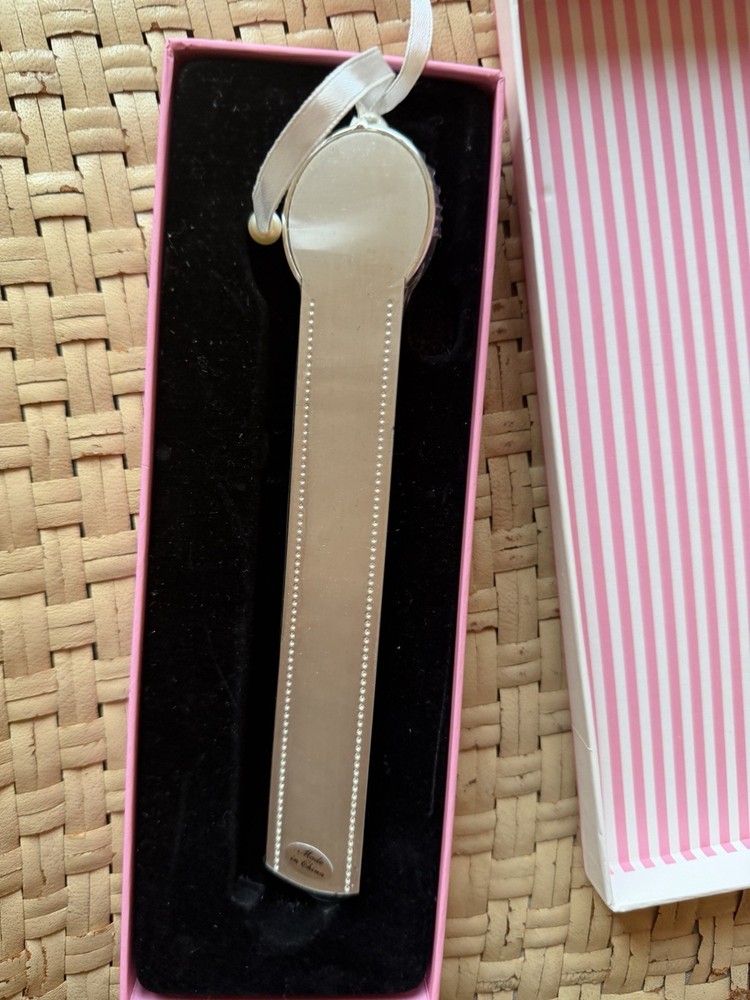 Pretty Silver Bookmark Things Remembered With Frame NIB