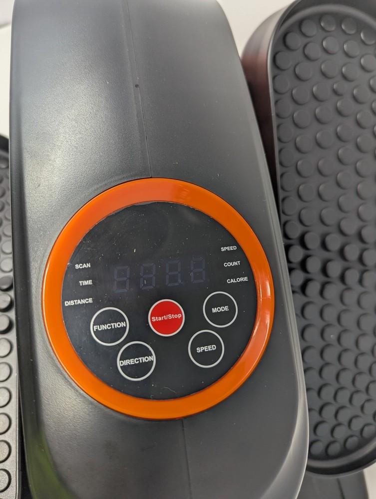 GENERIC UNDER DESK MOTORIZED ELLIPTICAL LEG EXERCISE TRAINER - BLACK/ORANGE