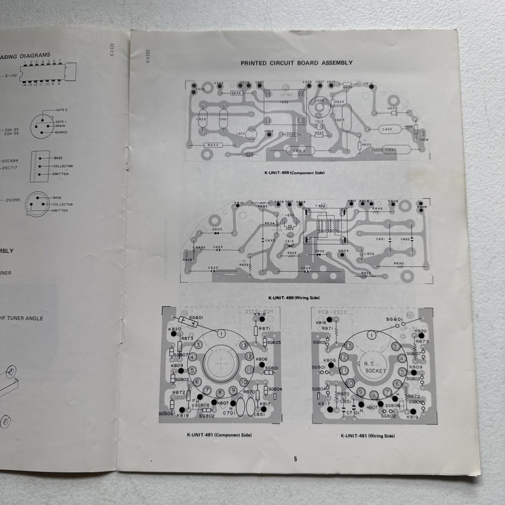Sharp Electronics Color Television Model C-1321 Service Information