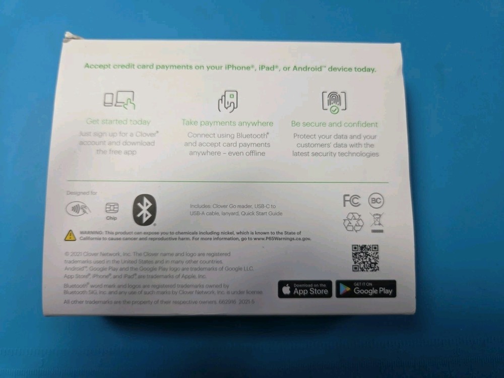 Clover Go Card Reader (3rd Generation) *No Merchant Account Required