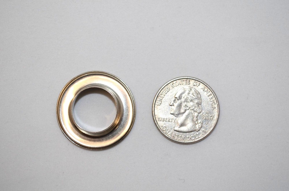 6 pcs Grommet Set, Nickel, Shiny Finish