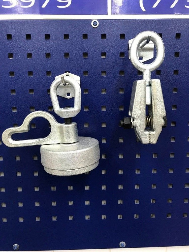 MO Clamp Style Strut Tower Puller + Jr pulling Clamp - Auto Body Frame Machine