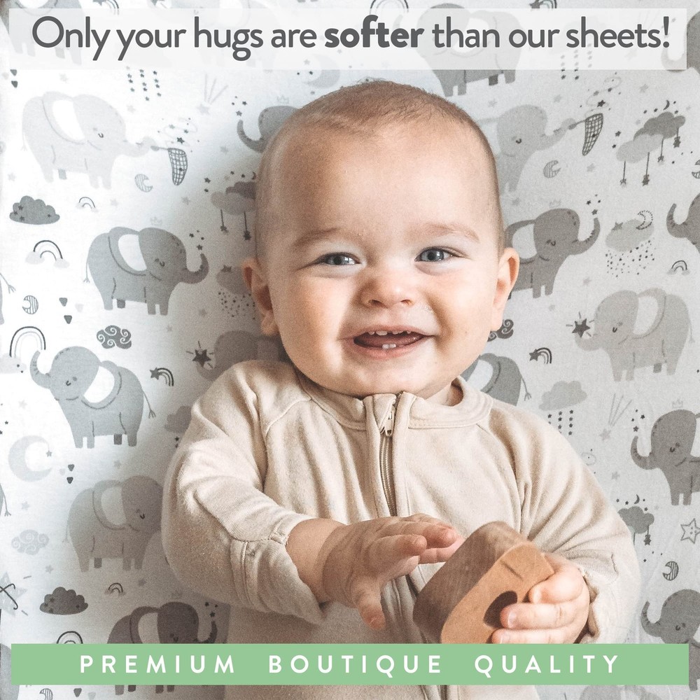 Bedside Sleeper Bassinet Sheets for 33x20 Inch Mattress Pad – Compatible with...
