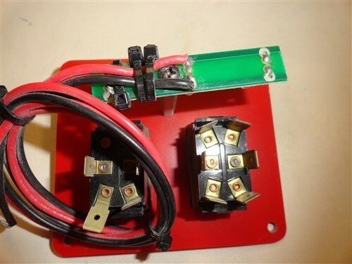 SWITCH PANEL W/ SYNCH & LOW IDLE ROCKER BLACK 4" X 3 1/2" MARINE BOAT