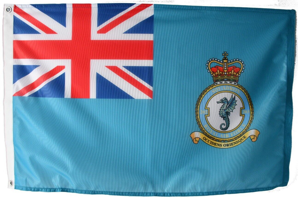 RAF No. 203 Squadron Flag with Eyelets 3'x2' - ONE ONLY