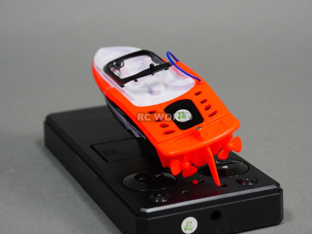 Remote Control RC Micro BOAT MINI RC Boat -RED - 27MHz