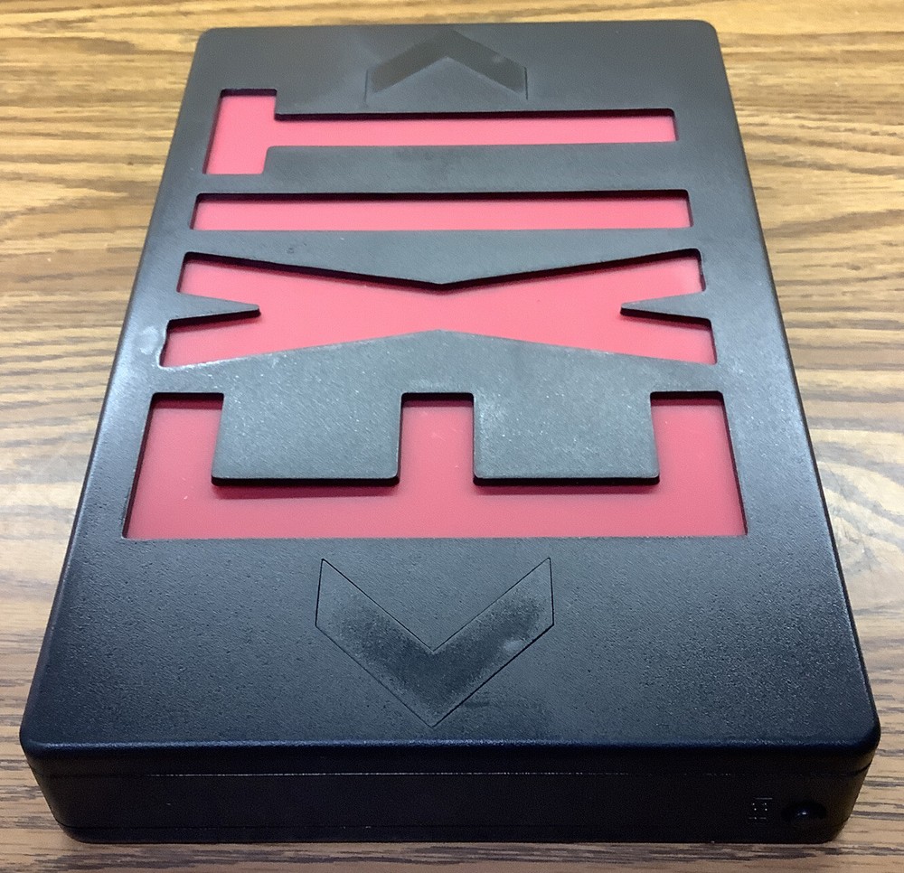 Exitronix Thermoplastic LED Exit Sign VEX-U-BP-WB-BL