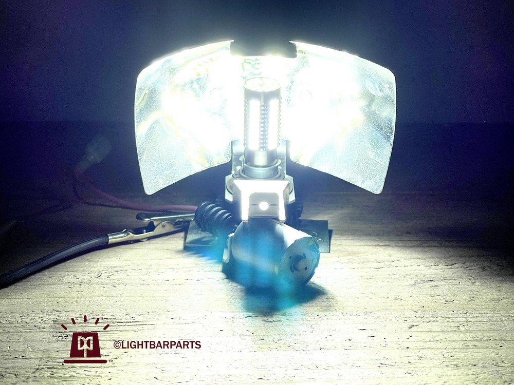 Replacement LED White Bulbs Pair - Federal Signal Code3 Lightbar Rotator