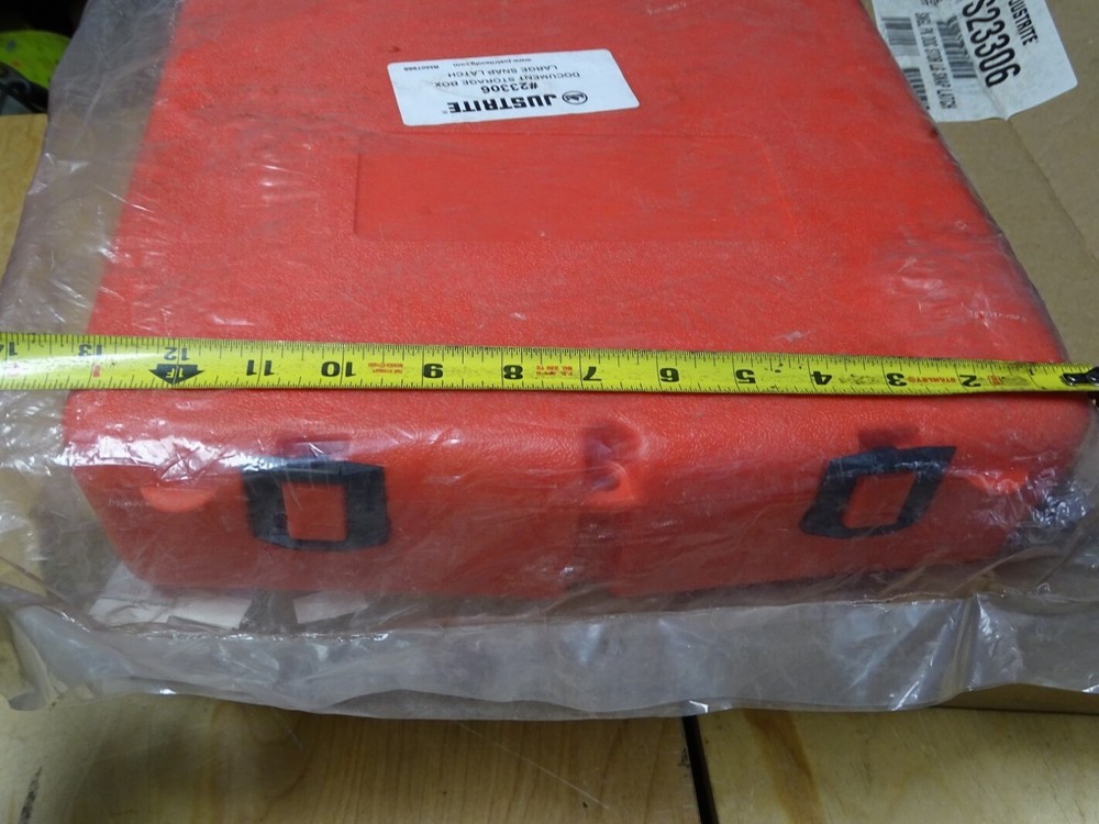 Justrite Document Storage Box w/ Large Snap Latch , 23306