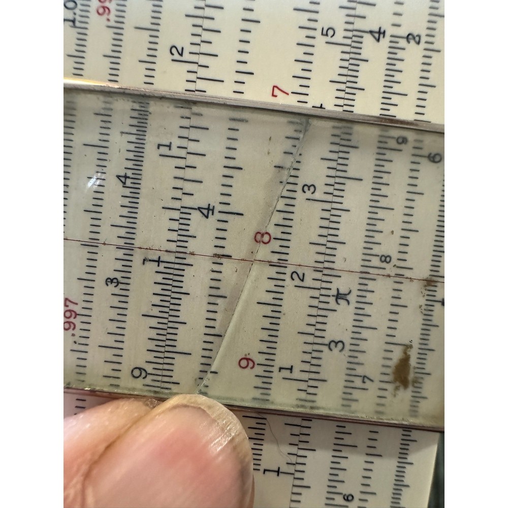 Vintage POST 1460 Versalog Slide Rule with Leather Case Engineering Math Tool