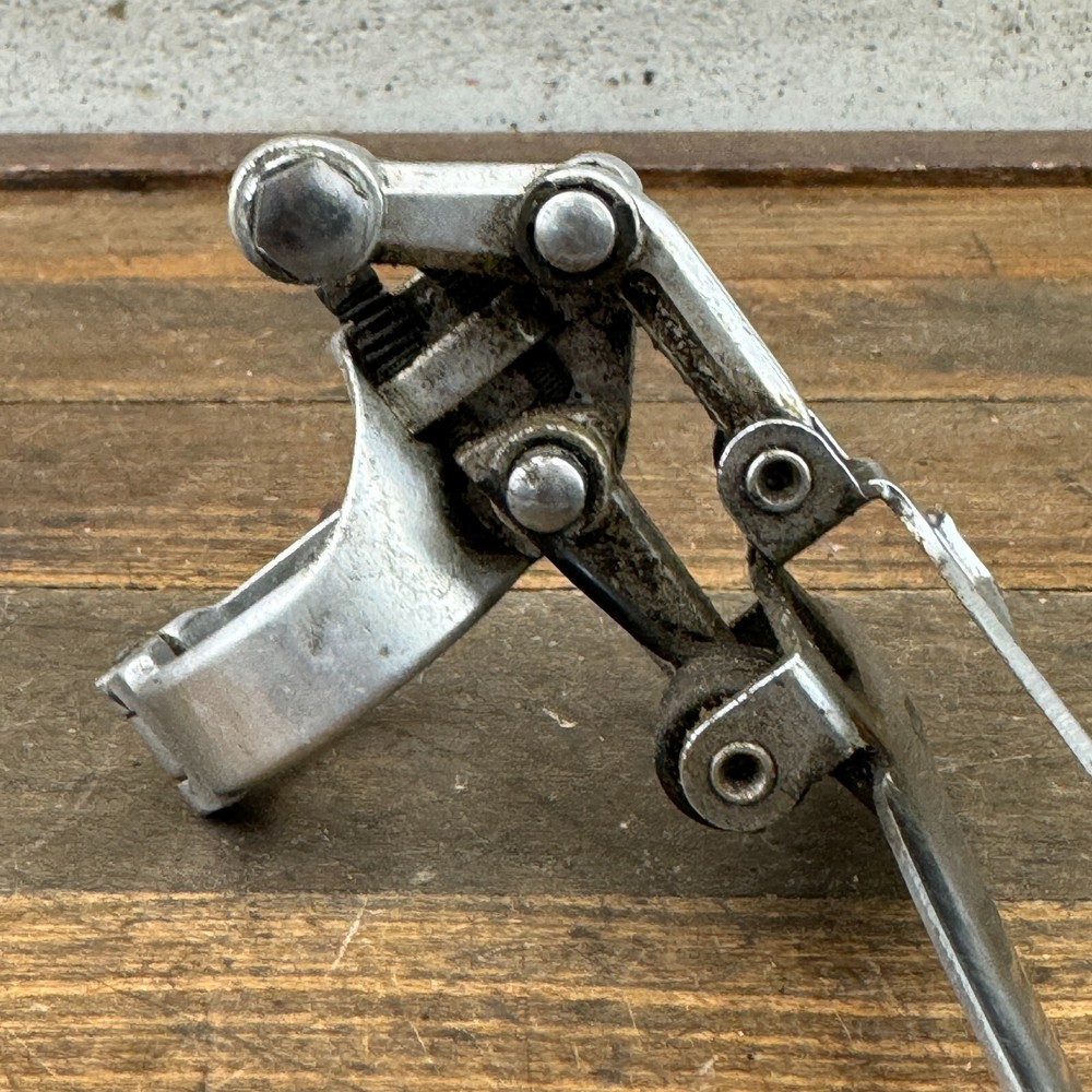 Vintage Campagnolo C Script Front Derailleur Bottom Pull 28.6 mm Clamp Script
