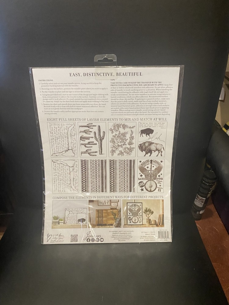 Iron Orchid Designs (IOD) Transfer- DESPERADO