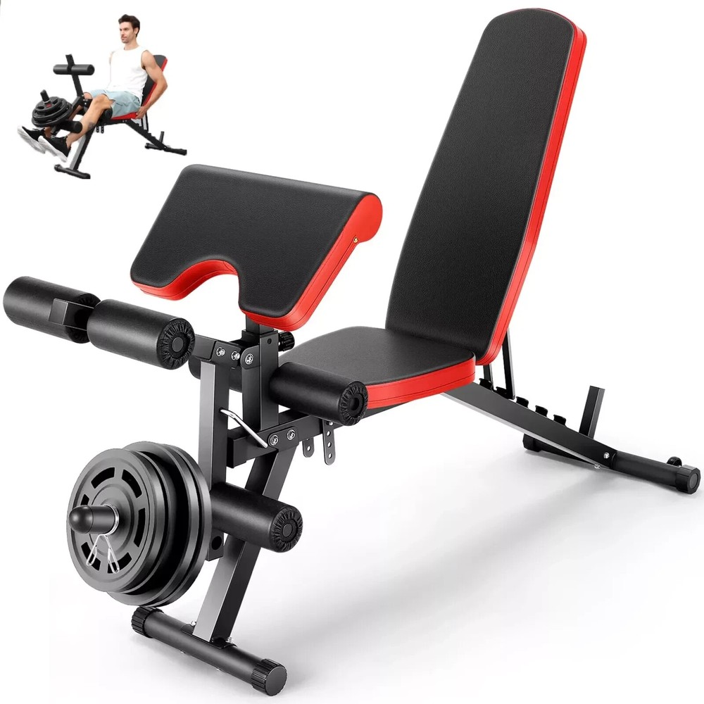 Adjustable Foldable Weight Bench for Home Gym Strength Training Workout 800LBS💪