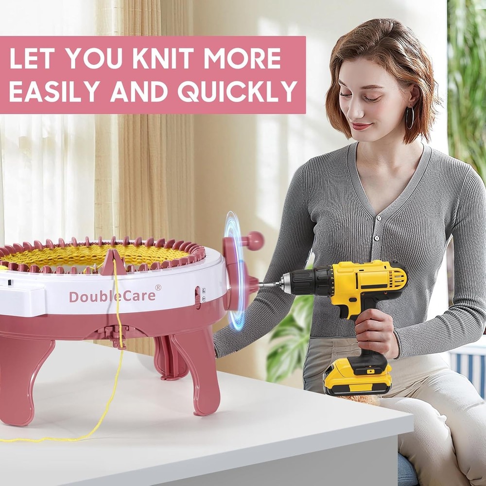 Knitting Machine Adapter Quick Knit Machine Attachment with Hexagonal Drill