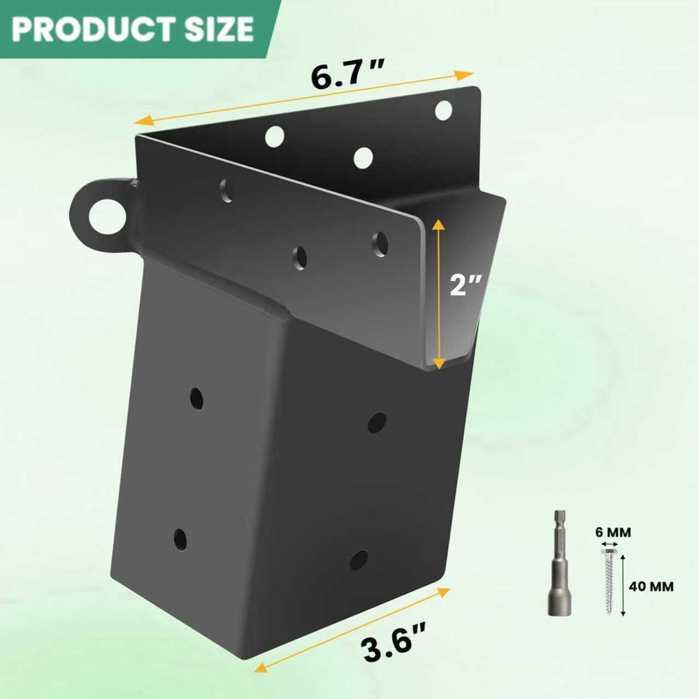 Deer Stand Brackets 4x4, Elevator Brackets 4Pcs, Deer Blind Brackets, for Outdoo