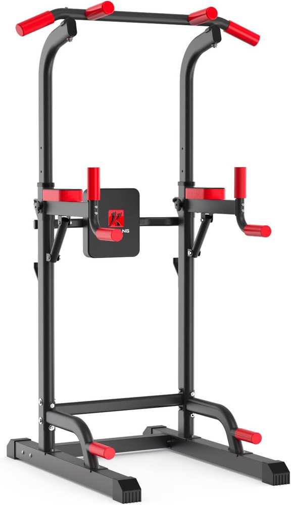 Power Tower Dip Station, Multi-Function Assistive Trainer Pull up for Home Gym M
