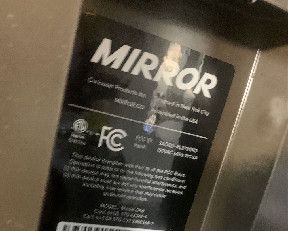 The Mirror MODELONE Smart Home Workout System 2104