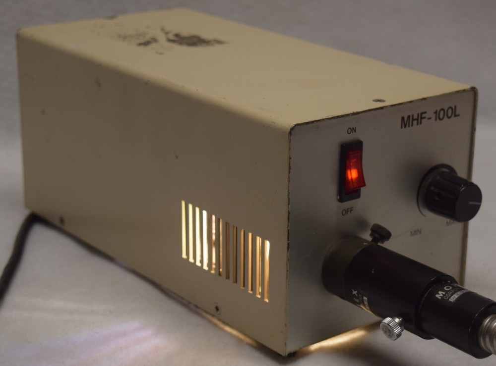 Moritex MHF-100L Light Source w/ Optic Light Lens and Guide