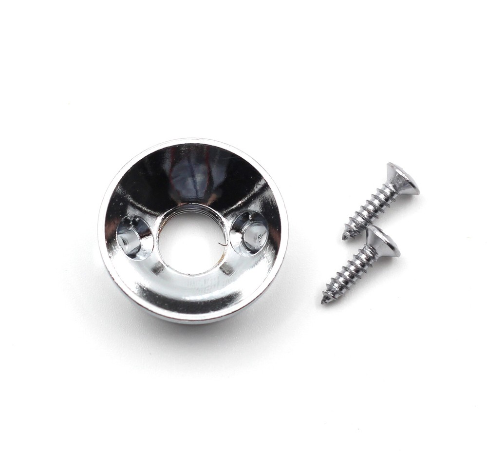 Electrosocket Jack Plate CHROME TELE w/Screws and SWITCHCRAFT Jack