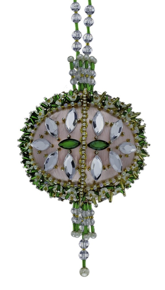 The Cracker Box Arabesque (Emerald Ball with Silver Accents)