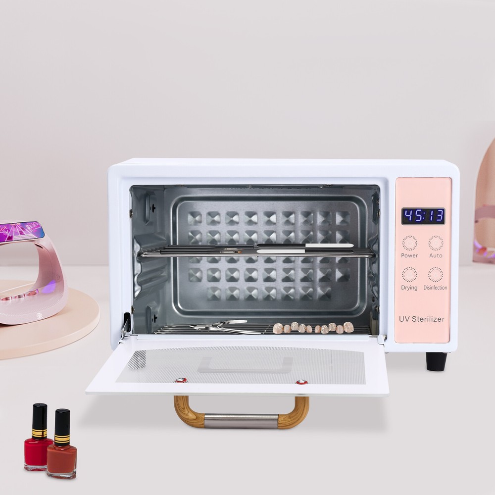 Multi-Functional Nail Cleaner Box Nail Tool Sterilizer Tabletop Drying Box 160W