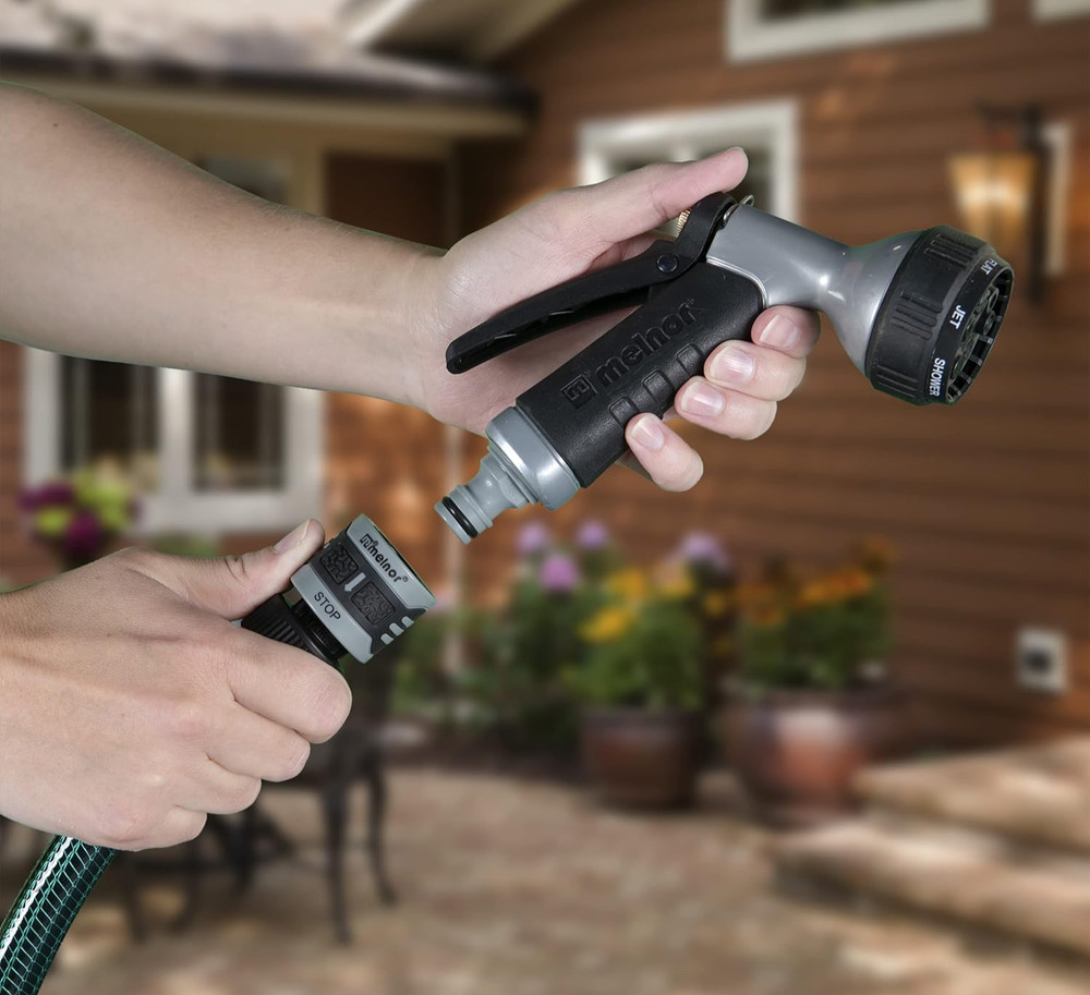 Melnor 6 Piece Quick Connect Set - Connector Bundle - Black/Blue