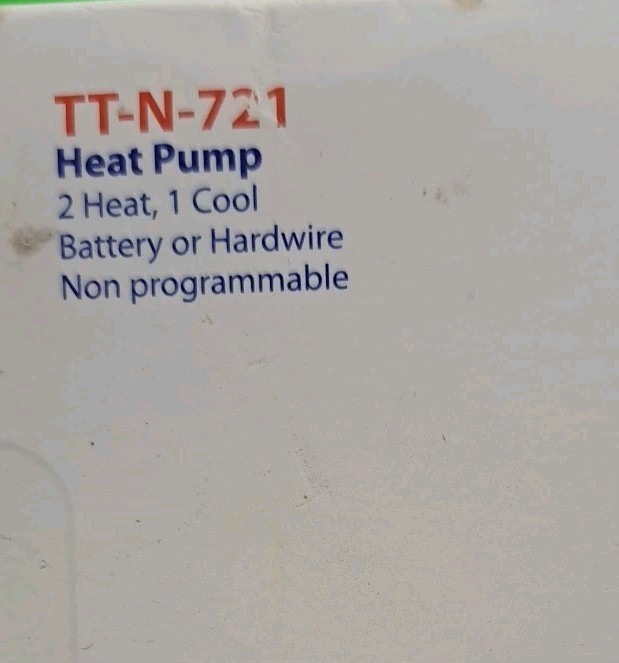 Top Tech Single Stage Non Programable Thermostat TT-N-721