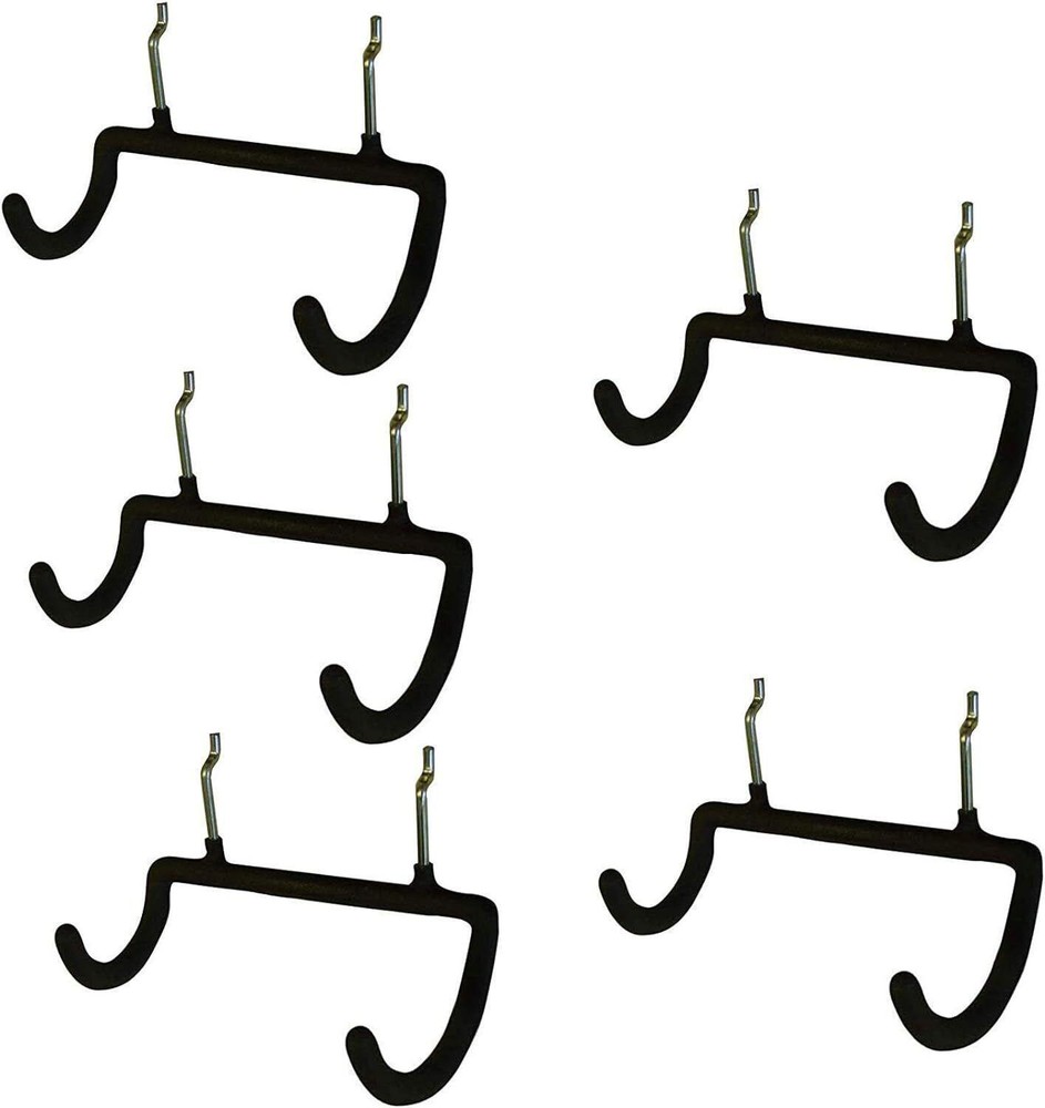 5pcs Pegboard Drill Holder Heavy Duty Hooks Pegboard Double Hooks Drill Hanger