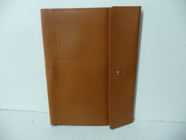 mark and Graham Leather Tech Envelope Tan  Travel Brown Camel Small