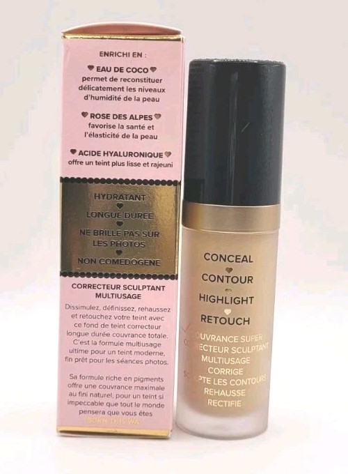 Too Faced Super Coverage Multi-Sculpting Concealer Shortbread 13.5ml NEW