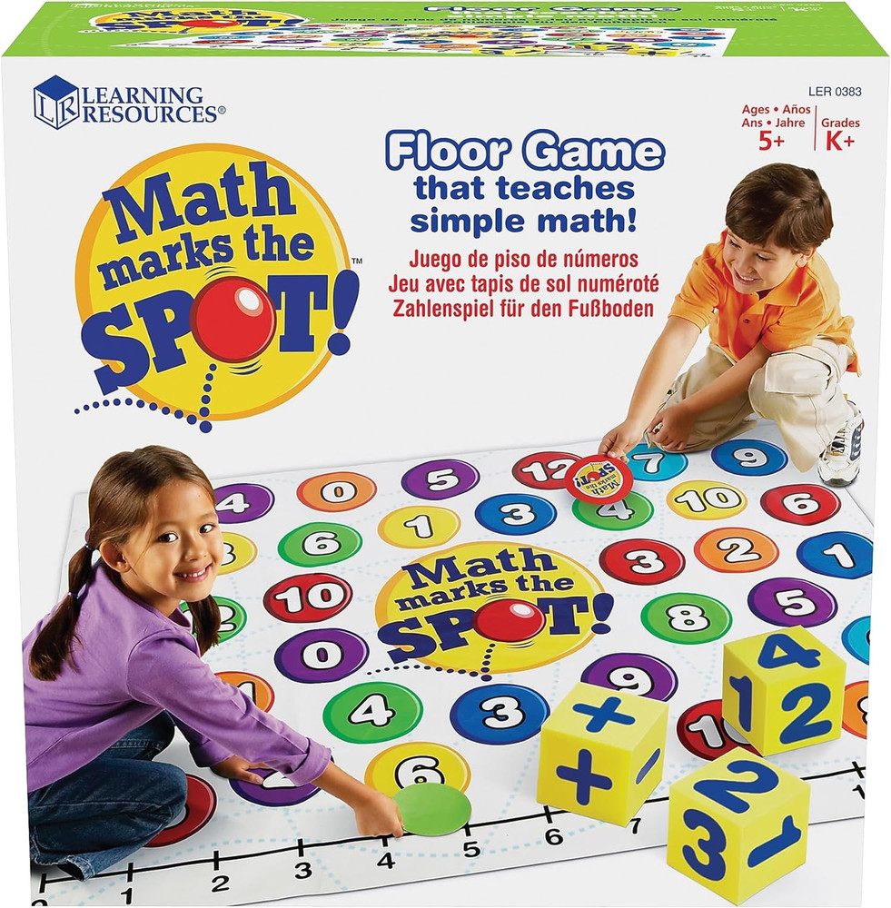 Math Marks the Spot Floor Game, Homeschool, Number Recognition, Addition & Subtr