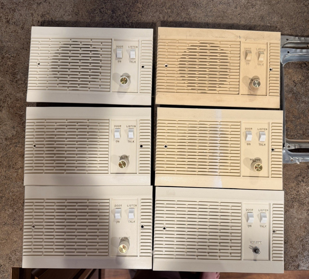 Vintage MCM All Transistor Music & Sound Intercom System W/ 6 Wall Unit*untested