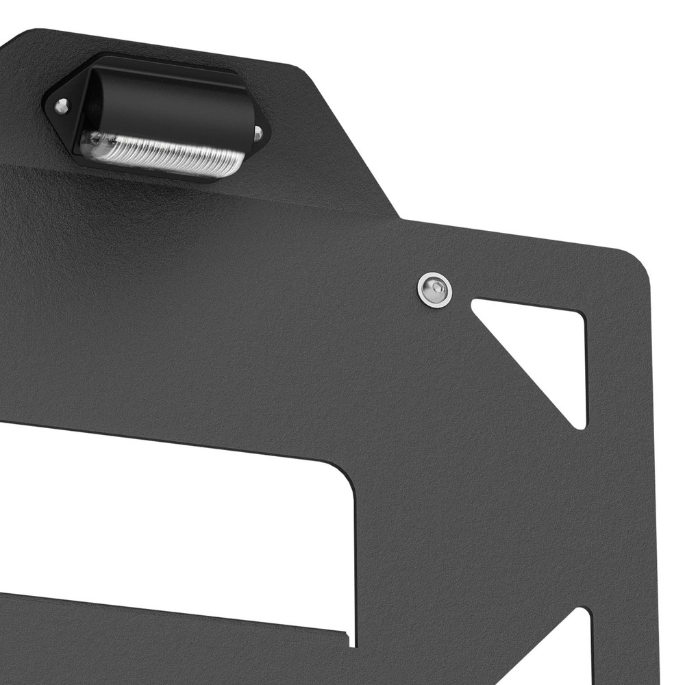 Spare Tire License Plate Frame Bronco Mount, Black
