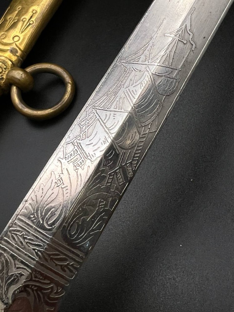 Ottoman Navy Dagger with Belt and Hangers