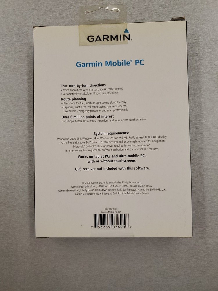 Garmin Mobile PC For Laptops With GPS