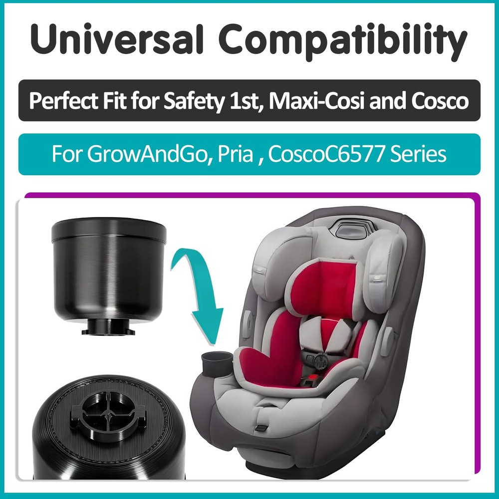 Cup Holder Replacement for Car Seats, Easy Snap Installation, Durable 2Pack