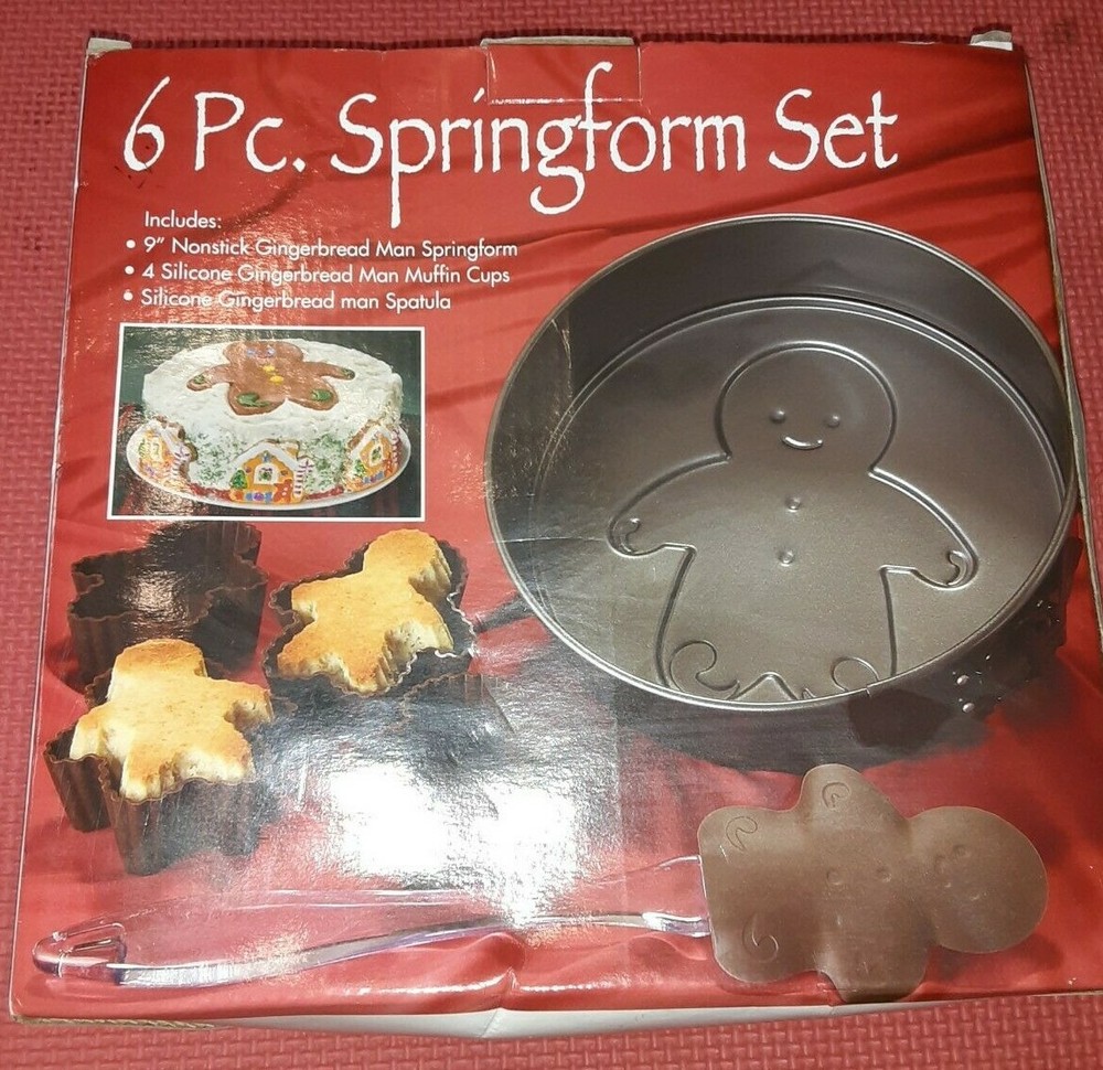 Springform Set Gingerbread Design 6 Pieces