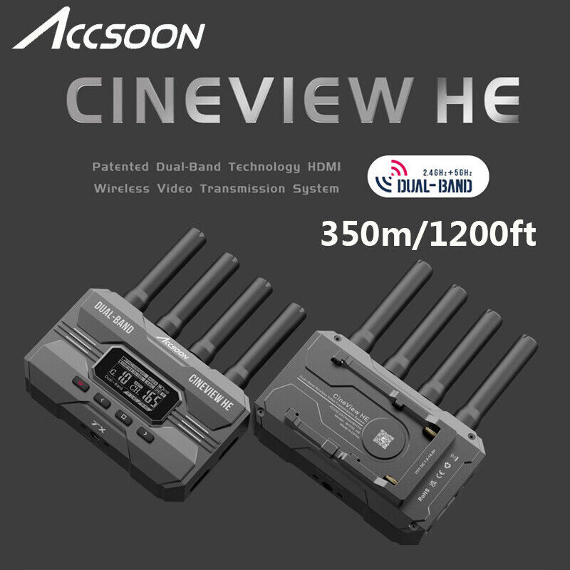 Accsoon CineView HE Wireless Video Transmission System Transmitter&Receiver Kit