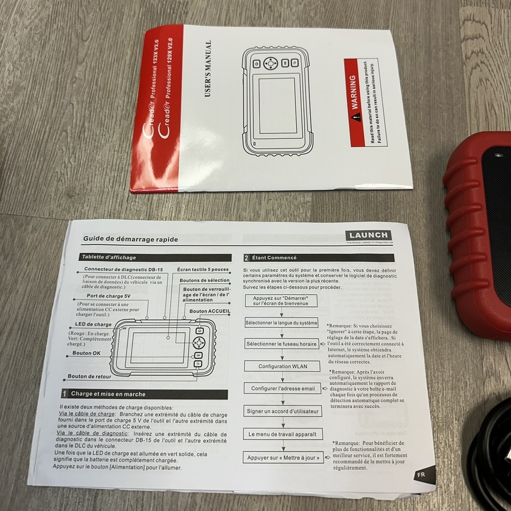 LAUNCH 123X Scanner ABS SRS Code Reader Check Engine Diagnostic Tool (PAP007902)