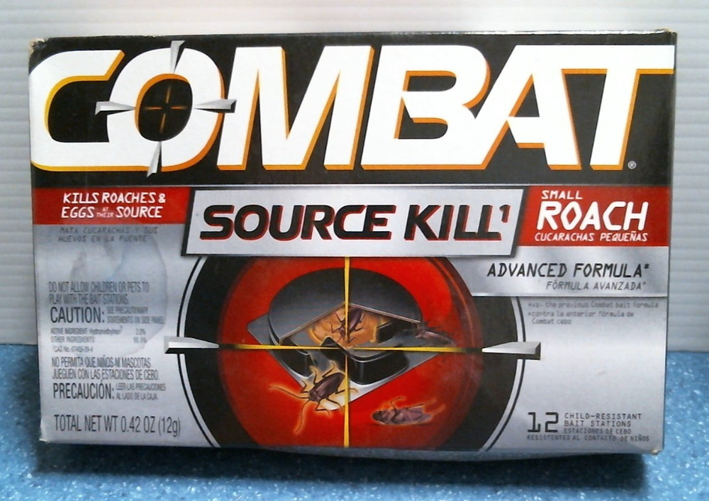 Combat Source Kill Roach Control 12 Bait Stations  (41910)  FS