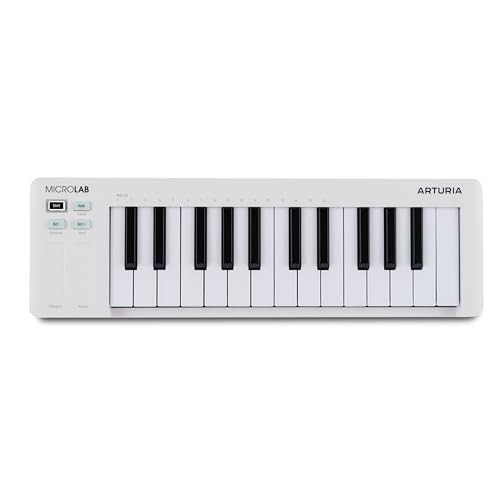 Arturia MICROLAB-MK3 Universal Midi Controller (White)