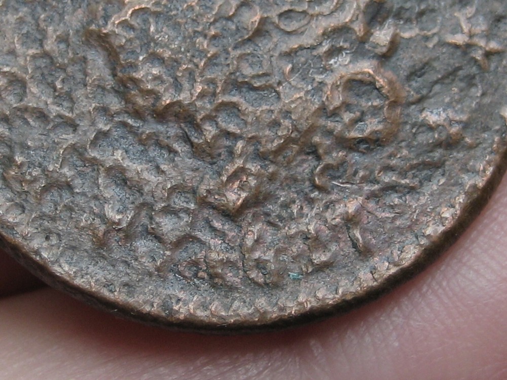 1827 Matron Head Large Cent Penny- Shipwreck Effect