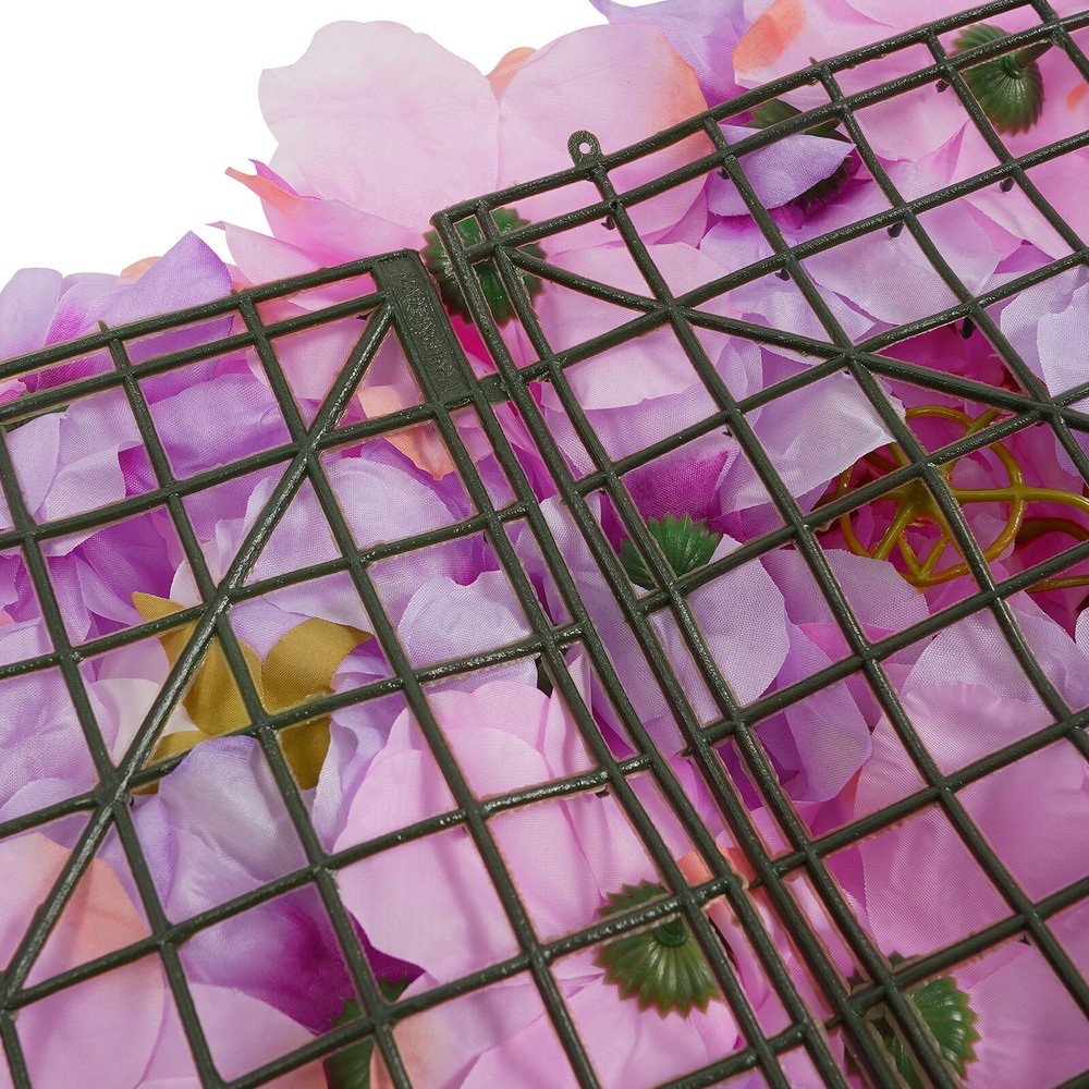 12pcs 3D Artificial Flower Wall Panels for Home & Wedding Decor