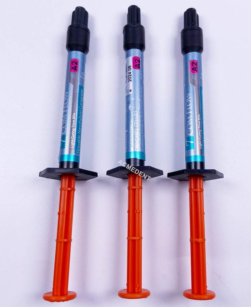 Dental COM Flow Composite Flowable Resin Invasive Cavity Light Cure Tip 1~100Pcs